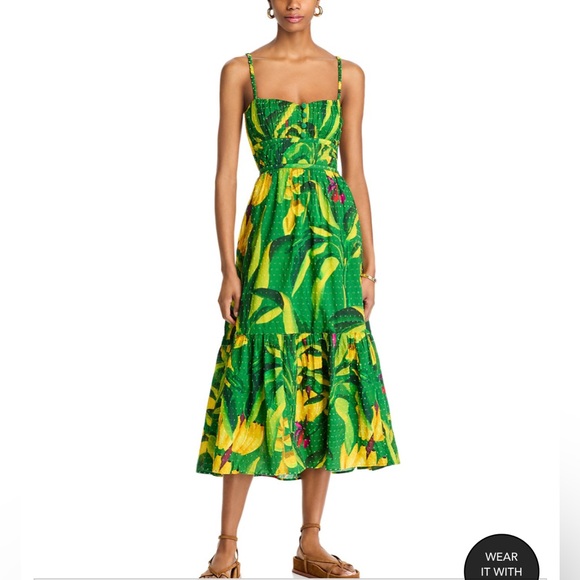 FARM Rio Dresses & Skirts - FARM Rio Banana Aquarela Midi Dress